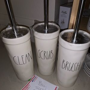 Rae Dunn bathroom toilet brush